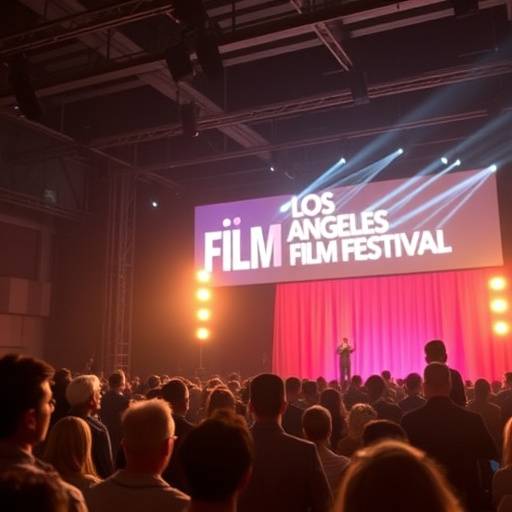 Image of a live stream event at the Los Angeles Film Festival