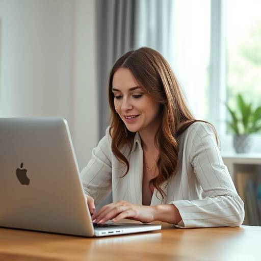 Person analyzing video marketing data on a laptop screen