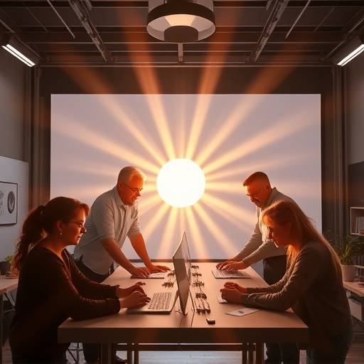 The Stellar Vision Studios team collaborating on a project